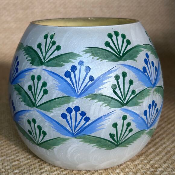 Anthropologie Coconut Water Candle Hand Painted Ceramic Vessel New - Picture 6 of 6